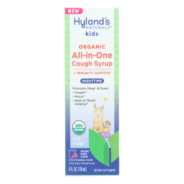 Hyland's Hyland's Kids All-in-One Cough Syrup Organic Nighttime Syrup White Smoke