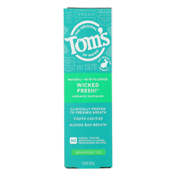 Tom's of Maine Tom's  Wicked Ps 4 Oz Frs Smnt Toothpaste Light Sea Green