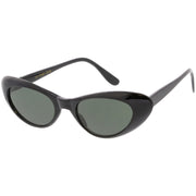 zeroUV Women's Small Retro True Vintage Cat Eye Sunglasses C661 Sunglasses White Smoke Black Smoke,Tortoise Smoke