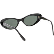 zeroUV Women's Small Retro True Vintage Cat Eye Sunglasses C661 Sunglasses White Smoke Black Smoke,Tortoise Smoke
