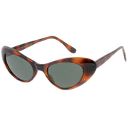 zeroUV Women's Small Retro True Vintage Cat Eye Sunglasses C661 Sunglasses White Smoke Black Smoke,Tortoise Smoke