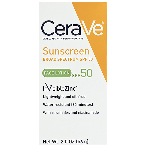 CeraVe CeraVe Face Sunscreen Lotion Broad Spectrum- SPF 50 - 2oz Lotion & Moisturizer Lavender