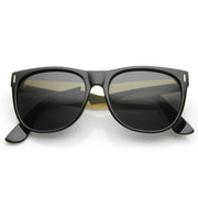 zeroUV Trendy Indie Hipster Super Retro Metal Arm Horned Rim Sunglasses 8687 Sunglasses Dark Slate Gray Shiny Black Gold Smoke,Tortoise Amber,Black Lavender,Matte Black Smoke,Matte Black Gunmetal Smoke,Shiny Black Gunmetal Smoke
