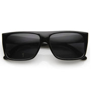 zeroUV Mens Retro Super Flat Top Aviator Square Sunglasses 8685 Sunglasses Black Black,Tortoise,Tortoise Amber,Black / Smoke Polarized,Tortoise Smoke