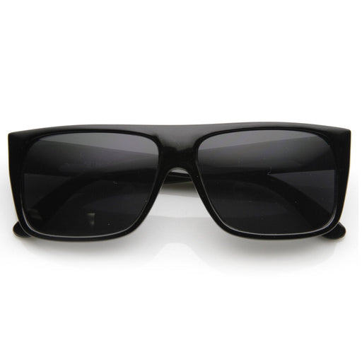 zeroUV Mens Retro Super Flat Top Aviator Square Sunglasses 8685 Sunglasses Black Black,Tortoise,Tortoise Amber,Black / Smoke Polarized,Tortoise Smoke