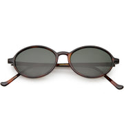 zeroUV Indie Dapper True Vintage Round Oval Sunglasses C655 Sunglasses White Smoke Orange Tortoise Smoke