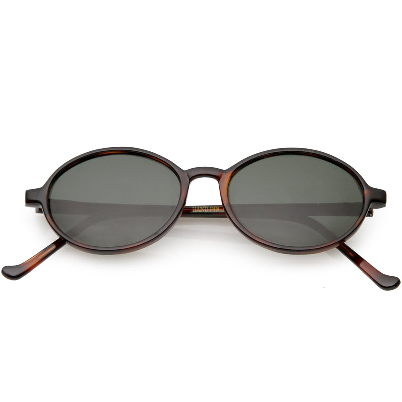 zeroUV Indie Dapper True Vintage Round Oval Sunglasses C655 Sunglasses White Smoke Orange Tortoise Smoke