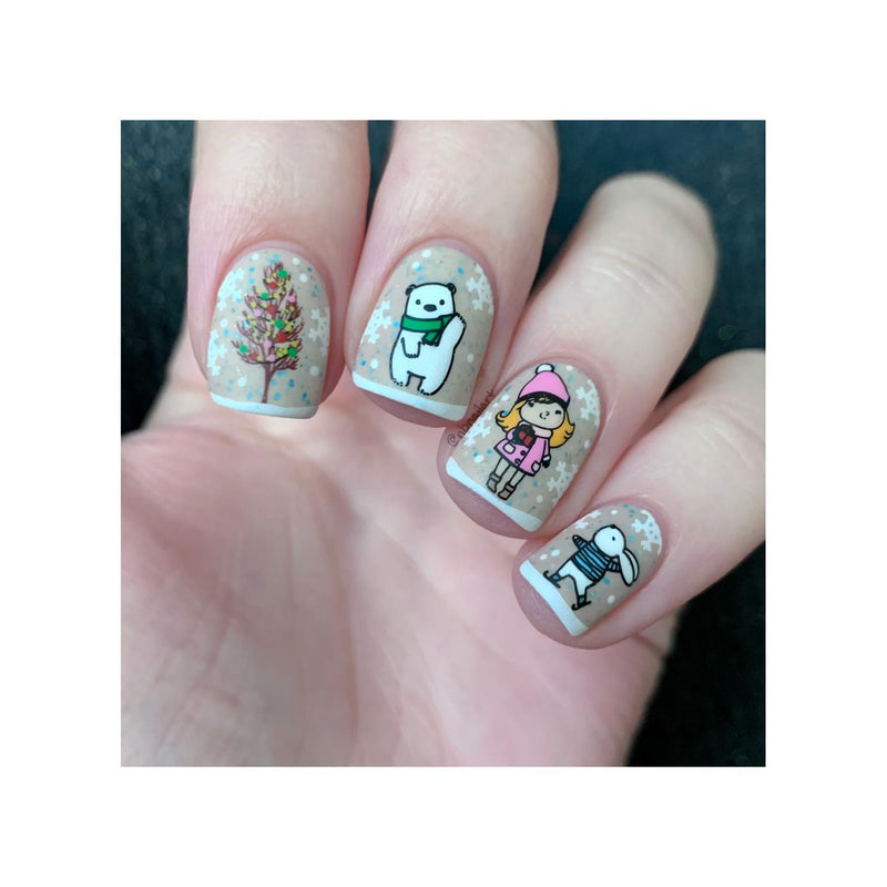 UberChic Beauty It's A Season Of Joy Stamping Plate Dark Gray