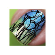 UberChic Beauty Welcome Spring Stamping Plate Dim Gray