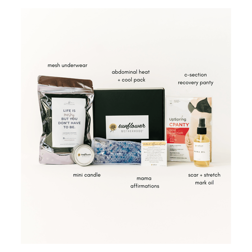Sunflower Motherhood C-Section Recovery Box Postpartum Gift White Smoke Small / Medium,Large / Extra Large,2 XL