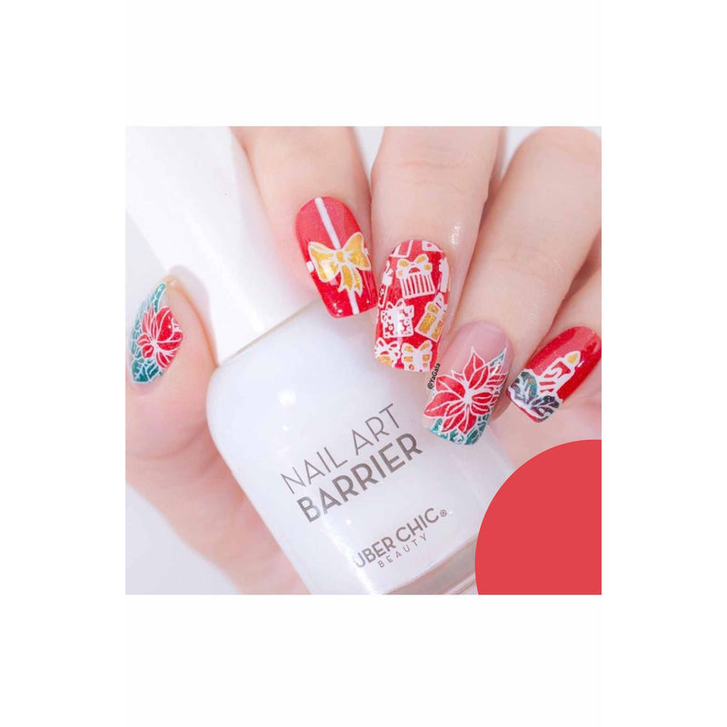 UberChic Beauty Jingle All The Way, (Christmas-05) Stamping Plate Light Gray