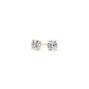 Bids.com 1 cttw Certified IGI Lab Grown Round Diamond Stud Earrings 14k Yellow Gold (G/VS2) Earrings White Smoke Yellow Gold
