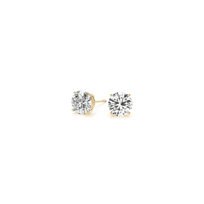 Bids.com 1 cttw Certified IGI Lab Grown Round Diamond Stud Earrings 14k Yellow Gold (G/VS2) Earrings White Smoke Yellow Gold