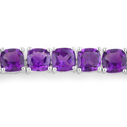Bids.com 6.05 Carat Genuine Amethyst .925 Sterling Silver Bracelet Bracelets Lavender size 10.00