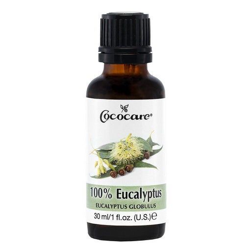 Cococare Cococare 100% Eucalyptus Massage Oil - 1 Oz, 1 Fl Oz Massage Oil White Smoke