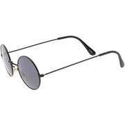 zeroUV Small Round Dapper True Vintage Metal Sunglasses C669 Sunglasses White Smoke Black Smoke,Gold Smoke