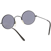 zeroUV Small Round Dapper True Vintage Metal Sunglasses C669 Sunglasses White Smoke Black Smoke,Gold Smoke