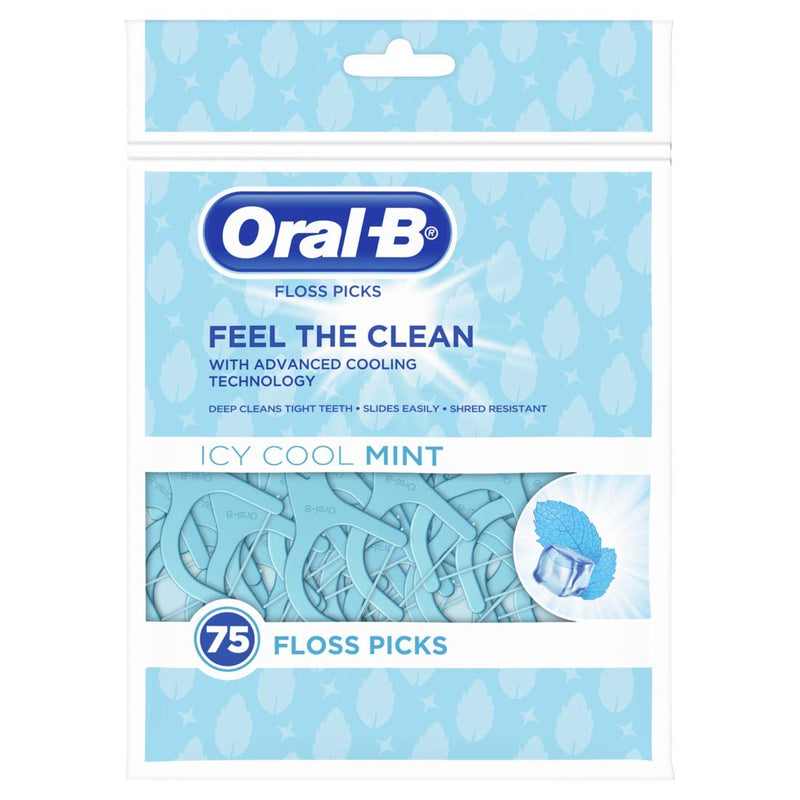 Oral B Oral B Complete Dental Floss Picks, Icy Cool Mint Oral Care Light Blue