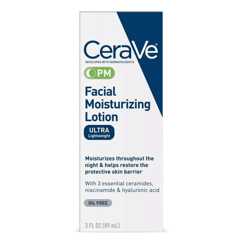 CeraVe CeraVe Facial Moisturizing Lotion PM 3.00 Fl Oz Lotion & Moisturizer White Smoke