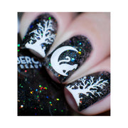 UberChic Beauty Halloween-08 Stamping Plate Dark Slate Gray