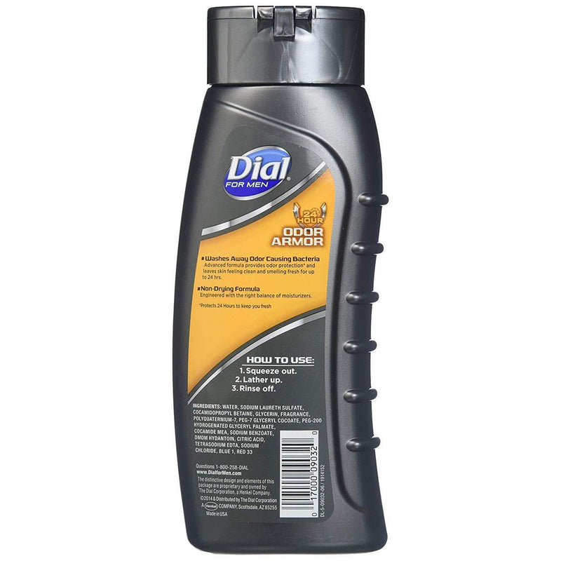 Dial Dial For Men Odor Armor Body Wash 16 Fl. Oz. Bottle Body Wash White Smoke