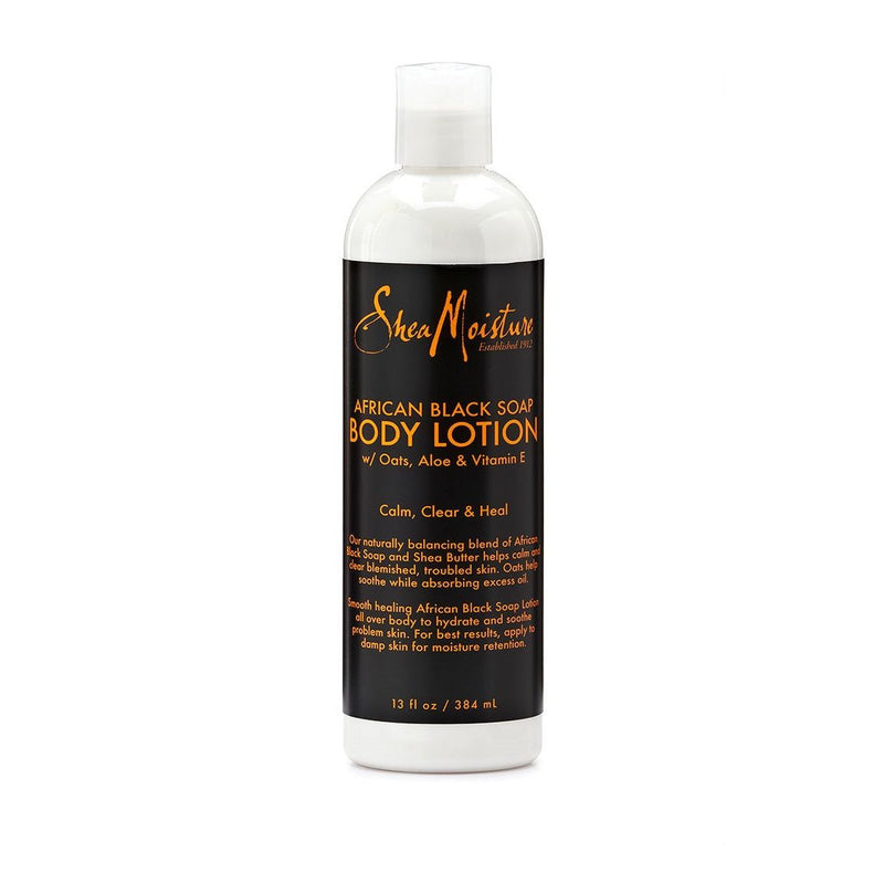 SheaMoisture SheaMoisture Body Lotion, Soothing, African Black Soap 13 Oz Lotion & Moisturizer White Smoke