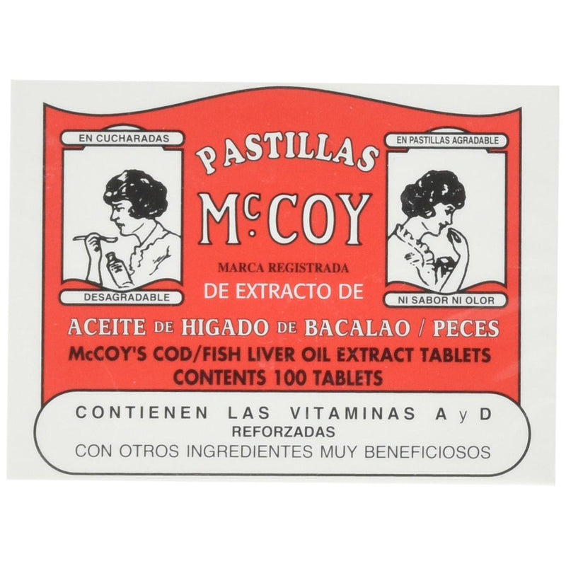 McCoy McCoy Cod/Fish Liver Oil Extract, Tablets Vitamins & Supplements Lavender