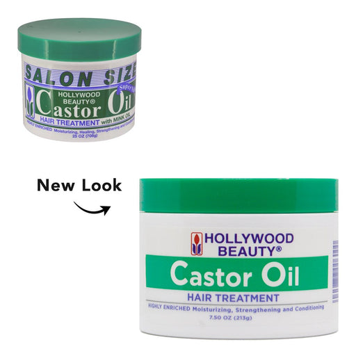 Hollywood Beauty Hollywood Beauty Castor Oil Hair Treatment With Mink Oil, 7.5 Oz Health & Beauty White Smoke