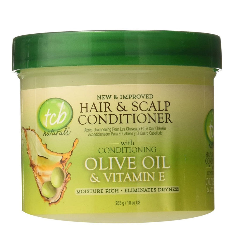 TCB Naturals TCB Naturals Hair & Scalp Conditioner With Olive Oil & Vitamin E 10 Oz Conditioners White Smoke