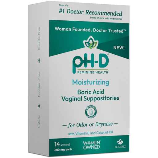 Phd Feminine Health Phd Feminine Health Support Boric Acid + Moisturizing Suppository - 14ct Health & Beauty Light Gray