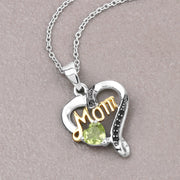 Bids.com 0.49 Carat Genuine Peridot and Black Spinel .925 Sterling Silver Pendant Pendants Dark Gray size 18.00