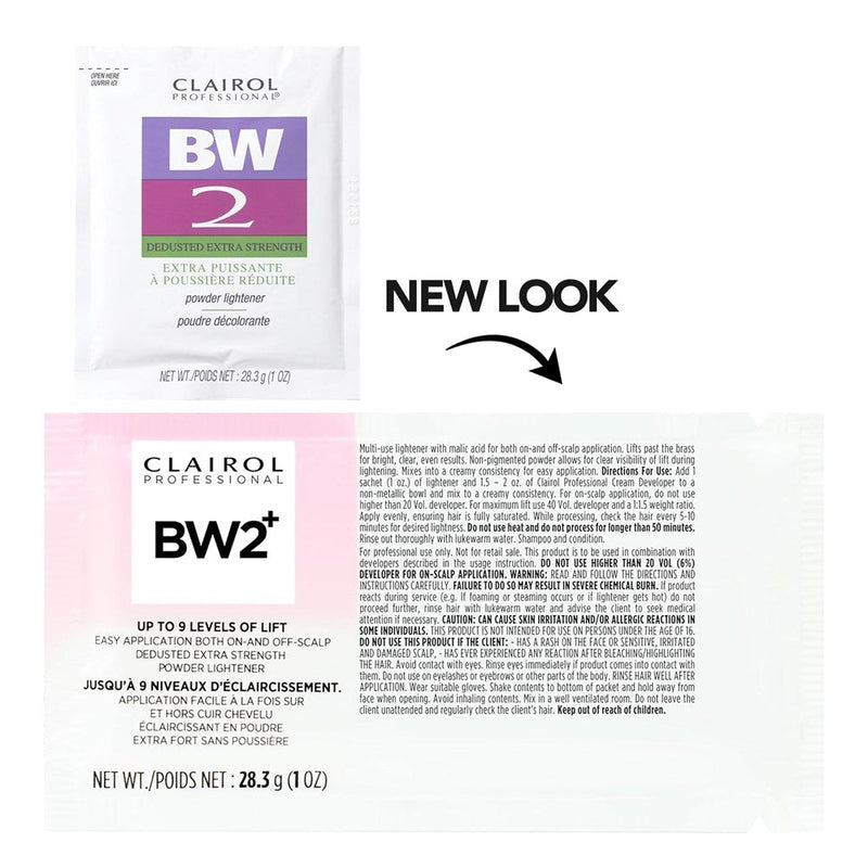 Clairol Clairol BW2+ Extra Strength Powder Lightener 1 Oz Hair Color White Smoke