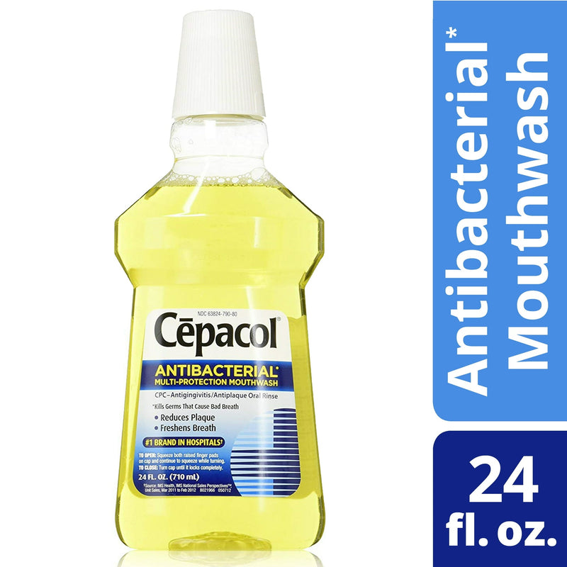 Cepacol Cepacol Antibacterial Mouthwash, Gold, 24 Oz Mouthwash White Smoke