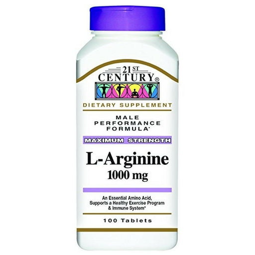 21st Century 21st Century L-Arginine 1000 Mg Maximum Strength Tablets Vitamins & Supplements White Smoke