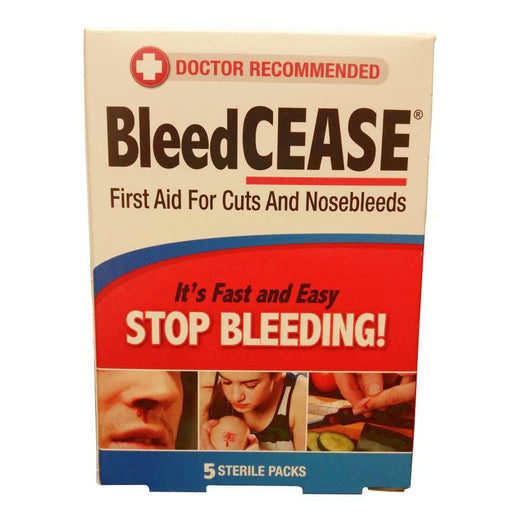Bleed Cease Bleed Cease First Aid For Cuts And Nosebleeds 5Ct First Aid Wheat