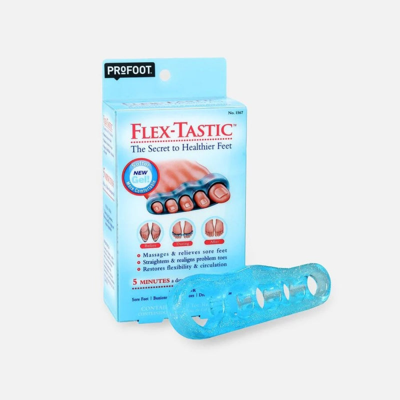 Profoot Profoot Care Flex-Tastic, Gel Toe Relaxers Health & Beauty White Smoke