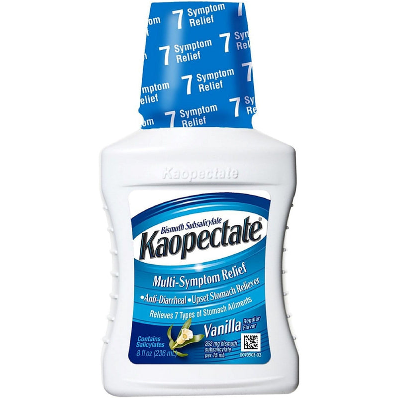 Kaopectate Kaopectate 3 Pack - Multi-Symptom Relief Anti-Diarrheal/Upset Stomach Reliever Liquid, Vanilla 8 Oz Health & Beauty White Smoke