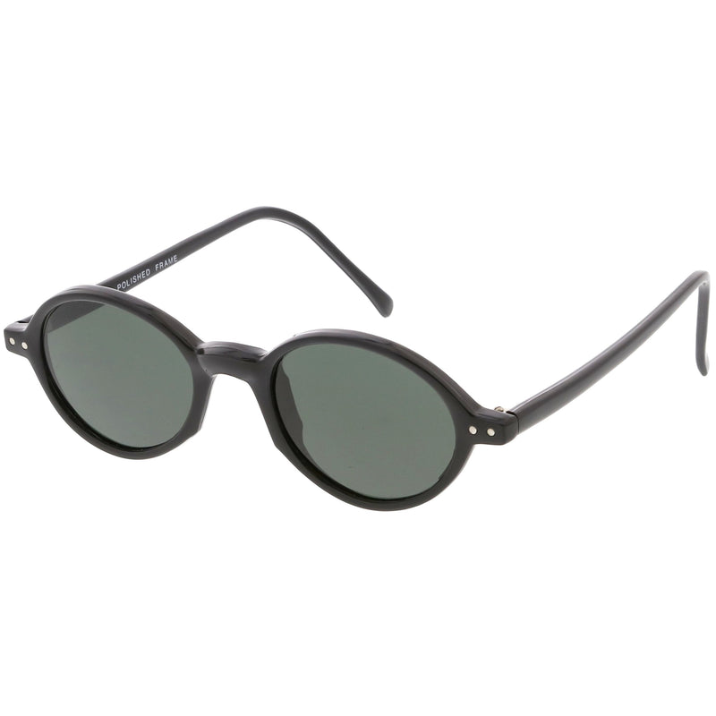 zeroUV European True Vintage Round Oval Dapper Sunglasses C659 Sunglasses White Smoke Black Smoke,Tortoise Smoke