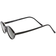 zeroUV European True Vintage Round Oval Dapper Sunglasses C659 Sunglasses White Smoke Black Smoke,Tortoise Smoke
