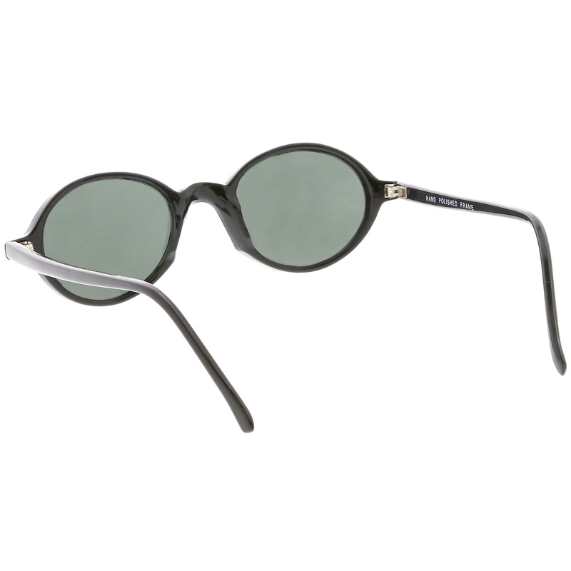 zeroUV European True Vintage Round Oval Dapper Sunglasses C659 Sunglasses White Smoke Black Smoke,Tortoise Smoke