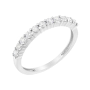 Bids.com IGI Certified 1/2 Cttw Diamond 10K White Gold Prong Set Fluted Band Style Ring (I-J Color, I2-I3 Clarity) - Size 7 Rings White Smoke 7 / White.Gold,6 / White.Gold,8 / White.Gold,9 / White.Gold