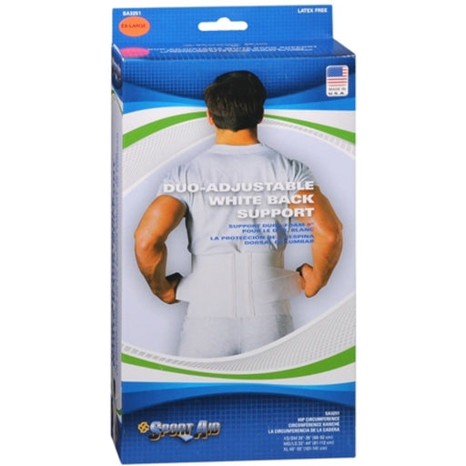 Sport Aid Sport Aid Back Belt DuroFoam 9 X-Lge Back & Lumbar Support Cushions Light Gray