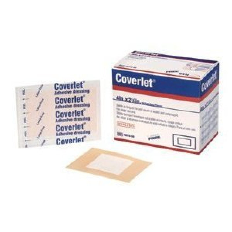 Coverlet Coverlet 4 X 2-3/4 Fabric Adhesive Patch Medical Tape & Bandages White Smoke