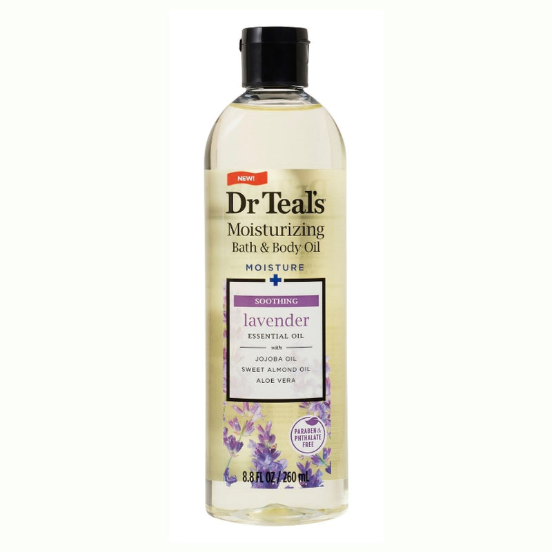 Dr Teal's Dr Teal's Body & Bath Oil, Soothe & Sleep With Lavender 8.8 Oz Body Oil White Smoke