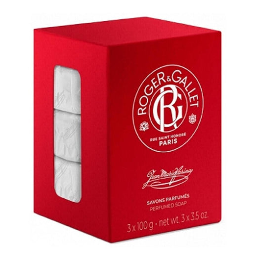 Roger & Gallet Roger & Gallet Soap Cake Jean Marie Farina 100 G X 3 Perfumed Bar Soap Firebrick