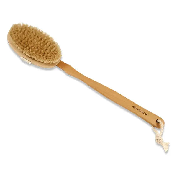 The Sponge Company The Sponge Company Body Brush with Long Handle Body Brush Dark Khaki