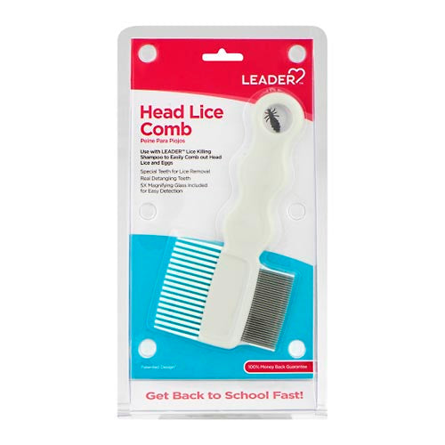 Leader Leader Professional Head Lice & Nit Comb, Stainless Steel Teeth, 1 Count Combs & Brushes Lavender