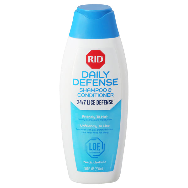 Rid Rid Shampoo & Conditioner, Daily Defense 10.1 Fl Oz Shampoo & Conditioner White Smoke