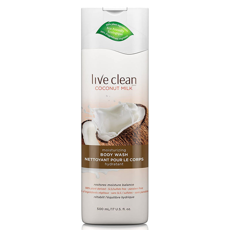 Live Clean Live Clean Coconut Milk Moisturizing Body Wash 17 Fl. Oz. Bottle Body Wash Lavender