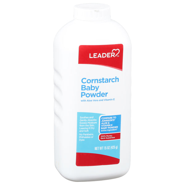 Leader Leader™ Cornstarch Baby Powder (15 Oz) Personal Care White Smoke
